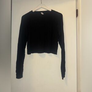 NWOT Splits59 black ribbed long sleeve top.